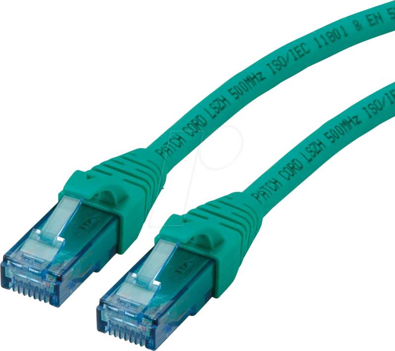 ROLINE 21152739 - Patchkabel Cat.6a UTP, LSOH, grün, 20 m von ROLINE