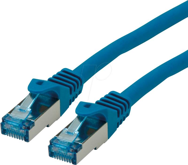 ROLINE 21152849 - Patchkabel Cat.6a S/FTP PiMF blau 20 m von ROLINE