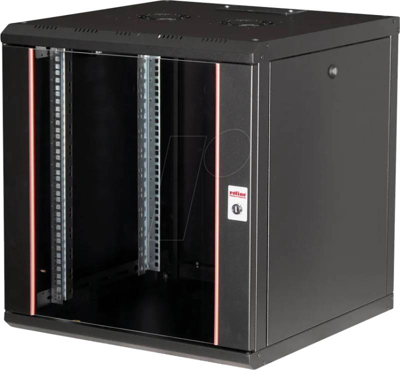 ROLINE 26210005 - 19'' Wandgehäuse, 12 HE, Tiefe 600mm, schwarz von ROLINE