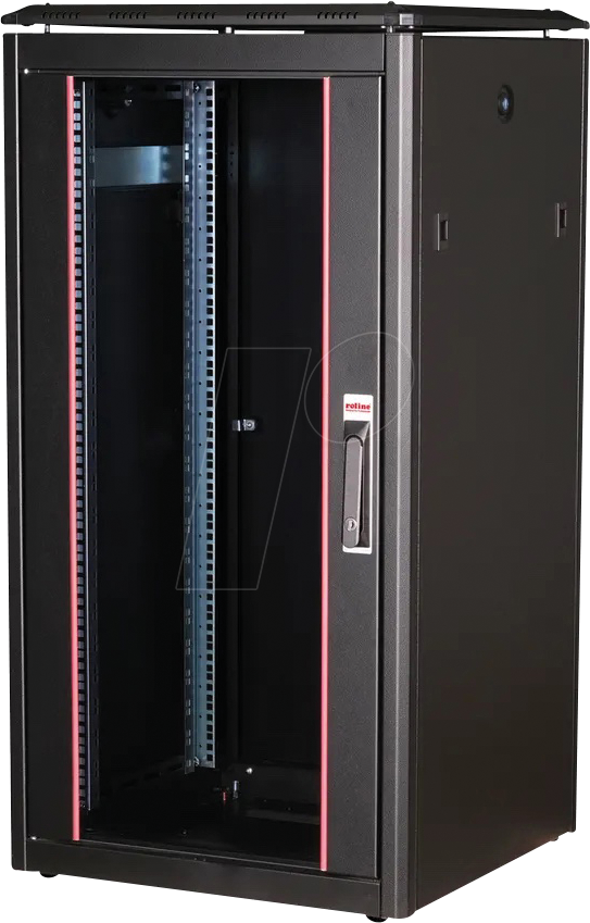 ROLINE 26210218 - 19'' Netzwerkschrank, 22 HE, 600mm Tiefe, schwarz von ROLINE