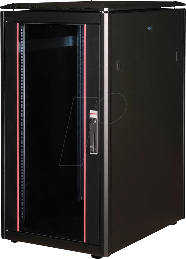 ROLINE 26210219 - 19'' Netzwerkschrank, 22 HE, 800mm Tiefe, schwarz von ROLINE
