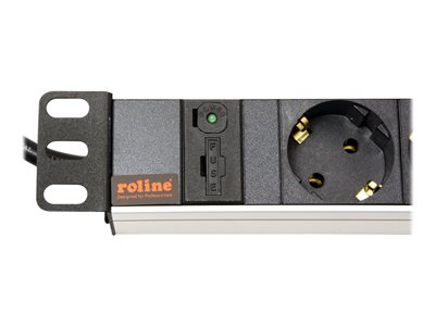 ROLINE 48,26cm-Steckdosenleiste 8fach 2m ROLINE 48,26cm-Steckdosenleiste 8fach 2m von ROLINE