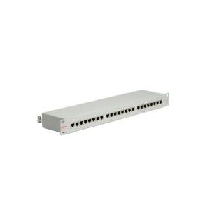 ROLINE 48,30cm (19)-Patchpanel 1 HE, 24 Ports, Kat.5e, grau (26.11.0329) von ROLINE