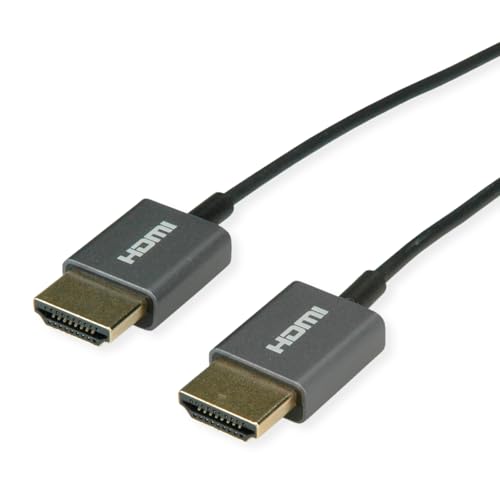ROLINE 4K HDMI Ultra HD Kabel mit Ethernet, ST/ST, Ultra-Slim, koaxial, schwarz, 2 m ROLINE 4K HDMI Ultra HD Kabel mit Ethernet, ST/ST, Ultra-Slim, koaxial, schwarz, 2 m von ROLINE