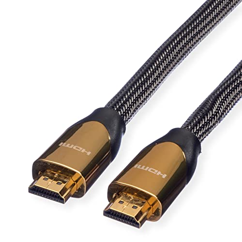 ROLINE 4K PREMIUM HDMI Ultra HD Kabel mit Ethernet, ST/ST, schwarz, 3 m von ROLINE