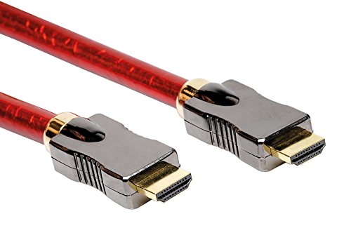 ROLINE 8K HDMI Ultra HD Kabel mit Ethernet, ST/ST, rot, 1 m von ROLINE