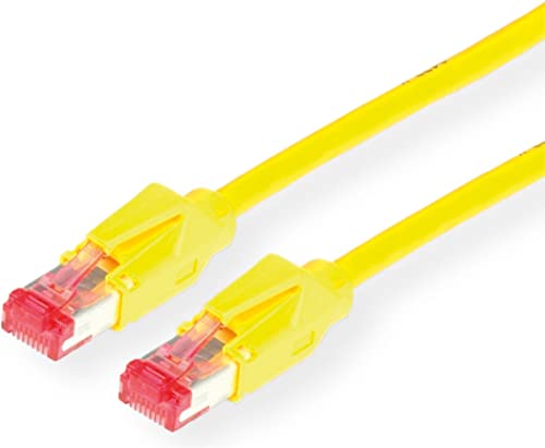 ROLINE Cat6 1 m 1 m CAT6 S/FTP (STP) gelb Netzwerk-Kabel – Netzwerk-Kabel (1 m, Cat6, RJ-45, RJ-45, S/FTP (STP), E) von ROLINE