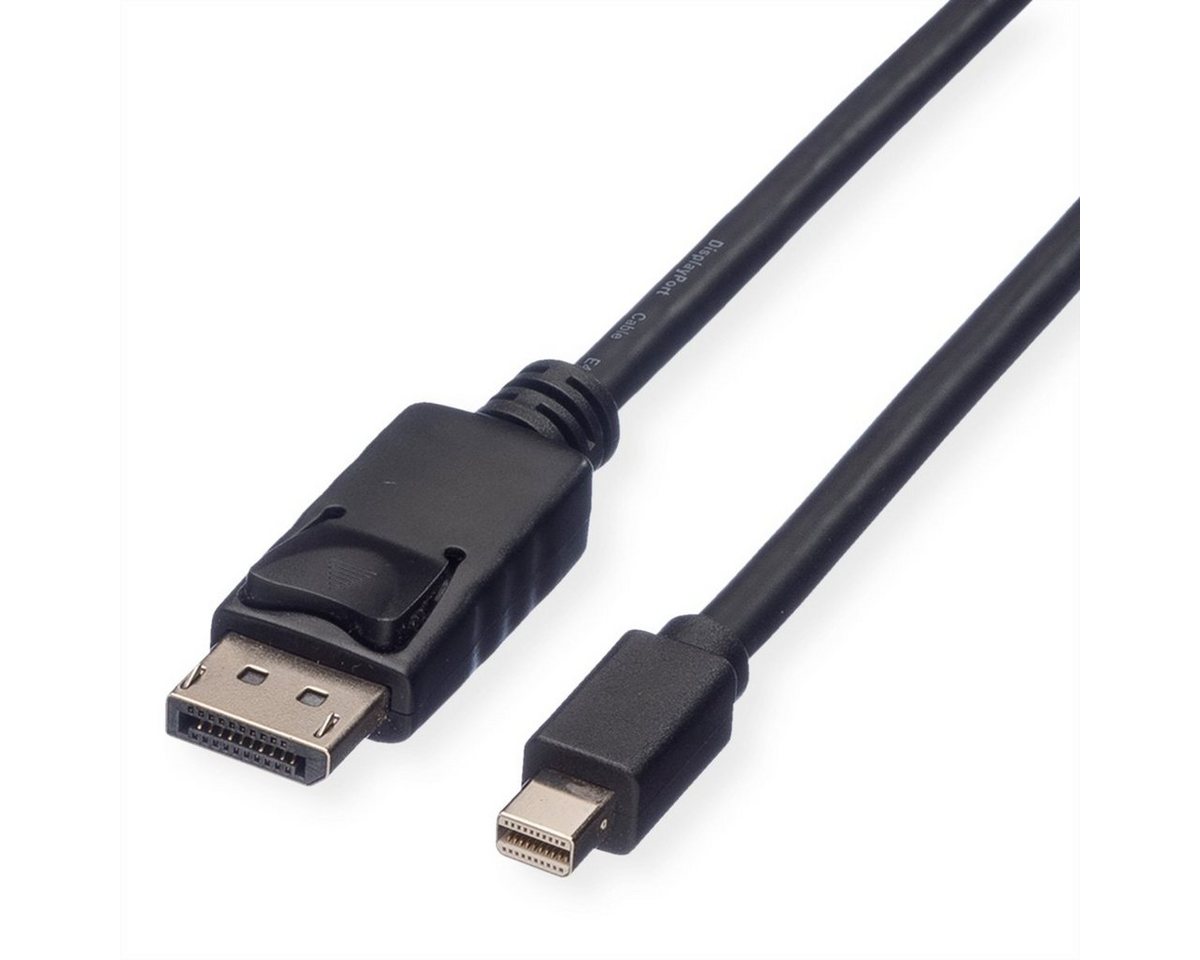 ROLINE DisplayPort Kabel, DP ST - Mini DP ST Audio- & Video-Kabel, DisplayPort Männlich (Stecker), Mini DisplayPort Männlich (Stecker) (100.0 cm) von ROLINE
