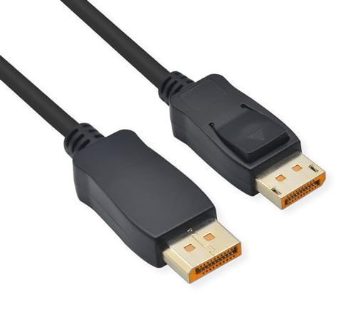 ROLINE DisplayPort Kabel, v2.1, 10K, DP ST - ST, schwarz, 3 m von ROLINE