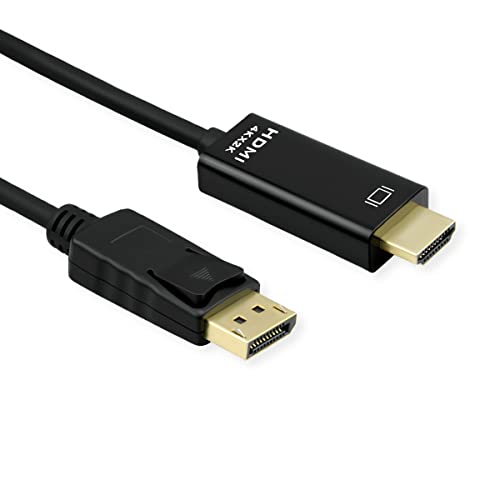 ROLINE DisplayPort Kabel DP - UHDTV, Slim, ST/ST, schwarz, 1 m von ROLINE