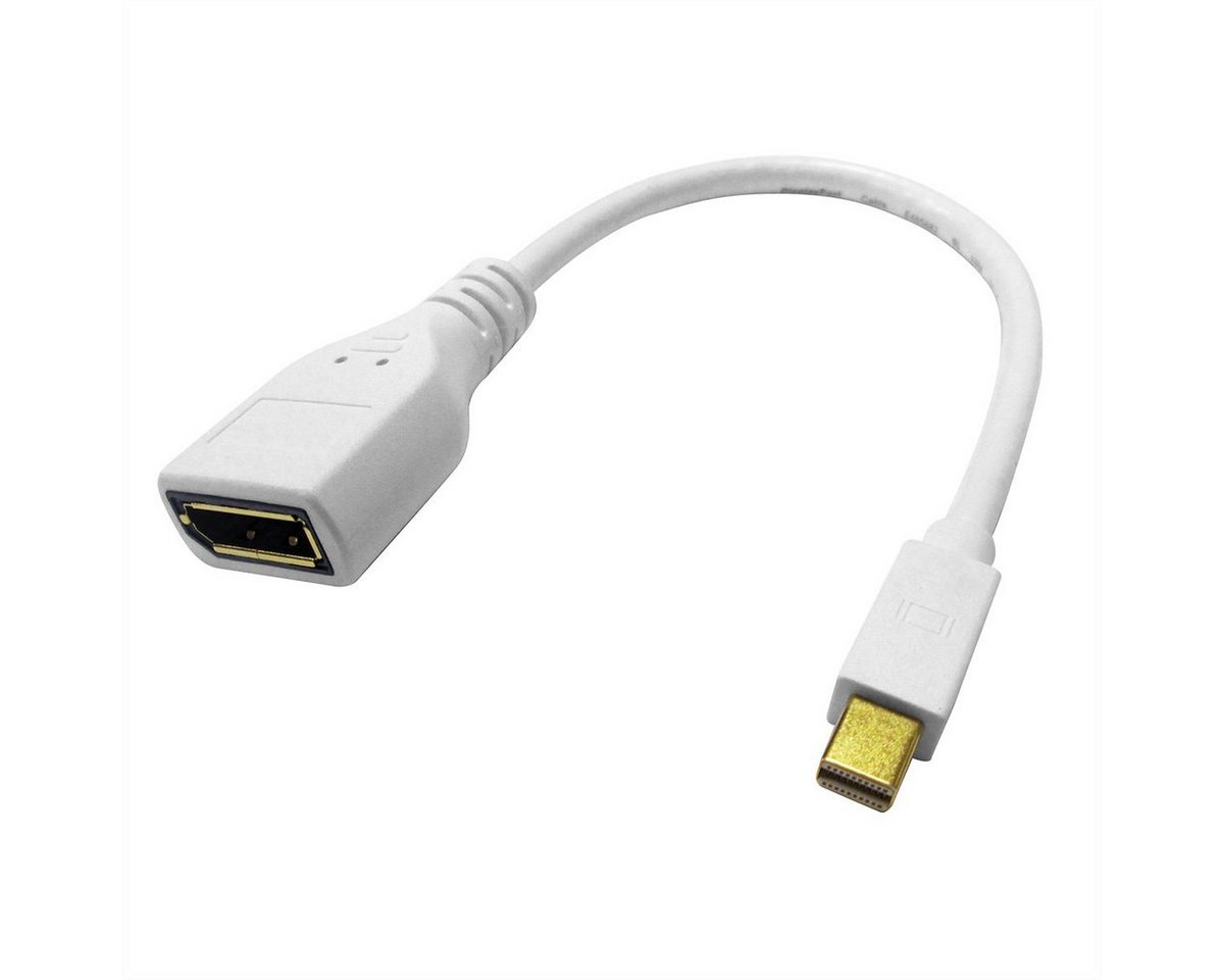 ROLINE DisplayPort Kabeladapter, DP BU - Mini DP ST Audio- & Video-Adapter Mini DisplayPort Männlich (Stecker) zu DisplayPort Weiblich (Buchse) von ROLINE