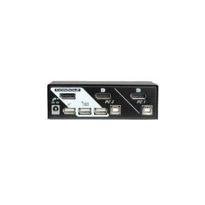 ROLINE DisplayPort USB 2.0 KVM Switch, 1 User - 2 PC (14.01.3327) von ROLINE
