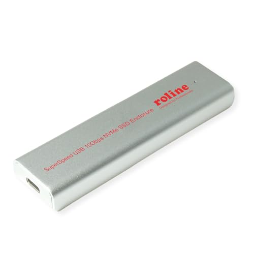 ROLINE Externes SSD-Gehäuse, M.2, NVMe zu USB 3.2 Gen 2 Typ C von ROLINE