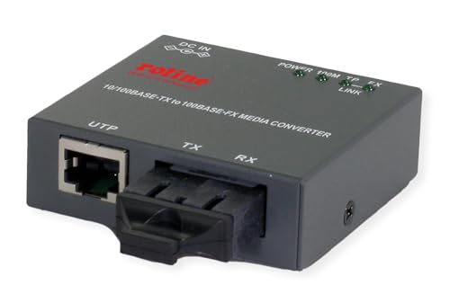 ROLINE Fast Ethernet Kompakt-Konverter, 10/100Base-TX - 100Base-FX (SC) von ROLINE