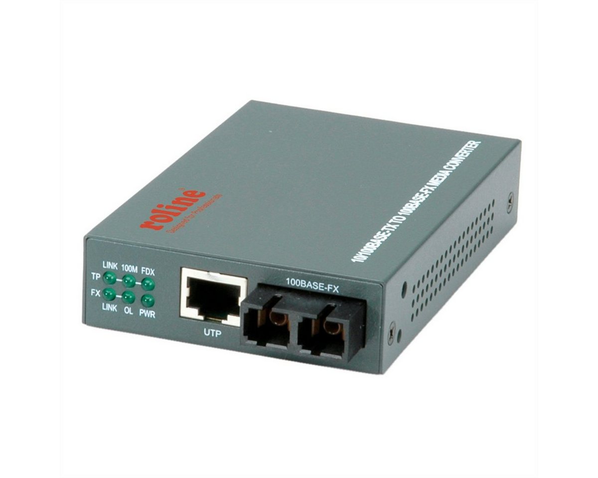 ROLINE Fast Ethernet Konverter RJ-45 - SC, Loop-back Netzwerk-Adapter von ROLINE