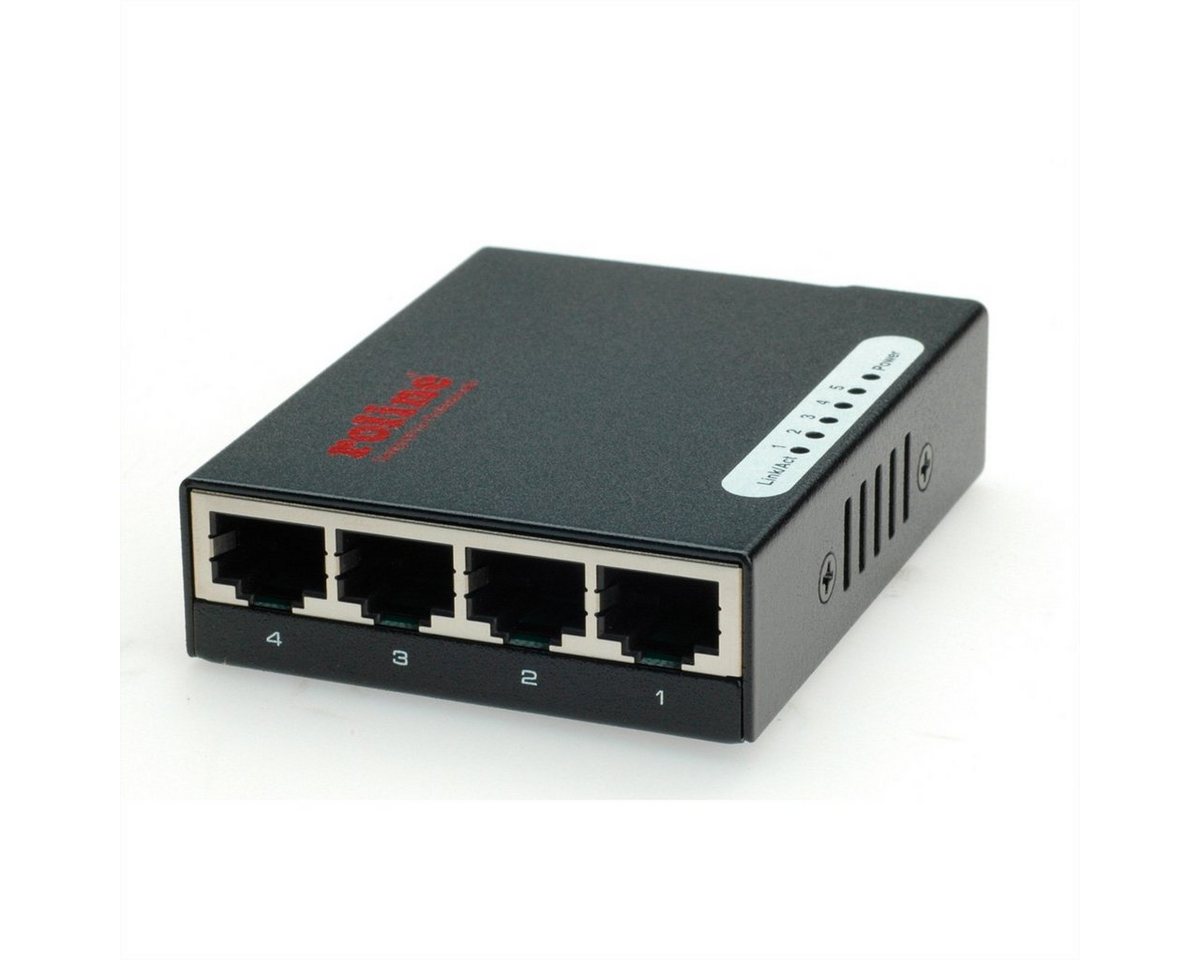 ROLINE Fast Ethernet Switch, Pocket Netzwerk-Switch (5 Ports) von ROLINE