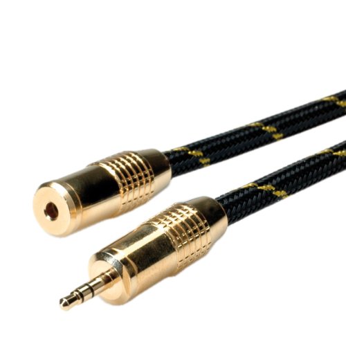 ROLINE GOLD 3,5mm Audio-Verlängerungskabel ST/BU, 2,5 m von ROLINE