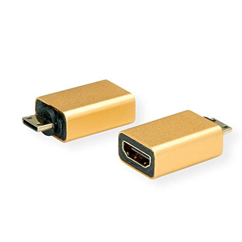 ROLINE GOLD HDMI-Adapter, HDMI BU - HDMI Mini ST ROLINE GOLD HDMI-Adapter, HDMI BU - HDMI Mini ST von ROLINE