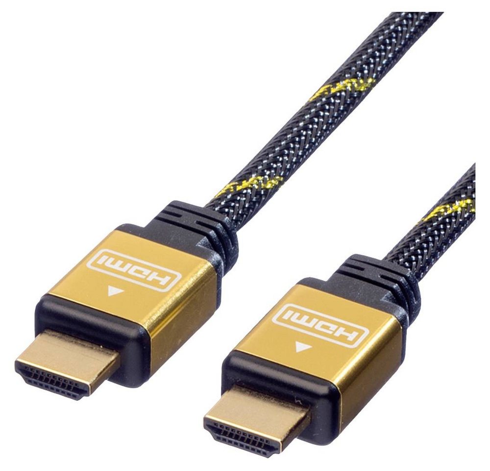 ROLINE GOLD HDMI High Speed Kabel mit Ethernet, 5 m HDMI-Kabel, 4K UHD, doppelt geschirmt, vergoldete Steckkontakte ROLINE GOLD HDMI High Speed Kabel mit Ethernet, 5 m HDMI-Kabel, 4K UHD, doppelt geschirmt, vergoldete Steckkontakte von ROLINE