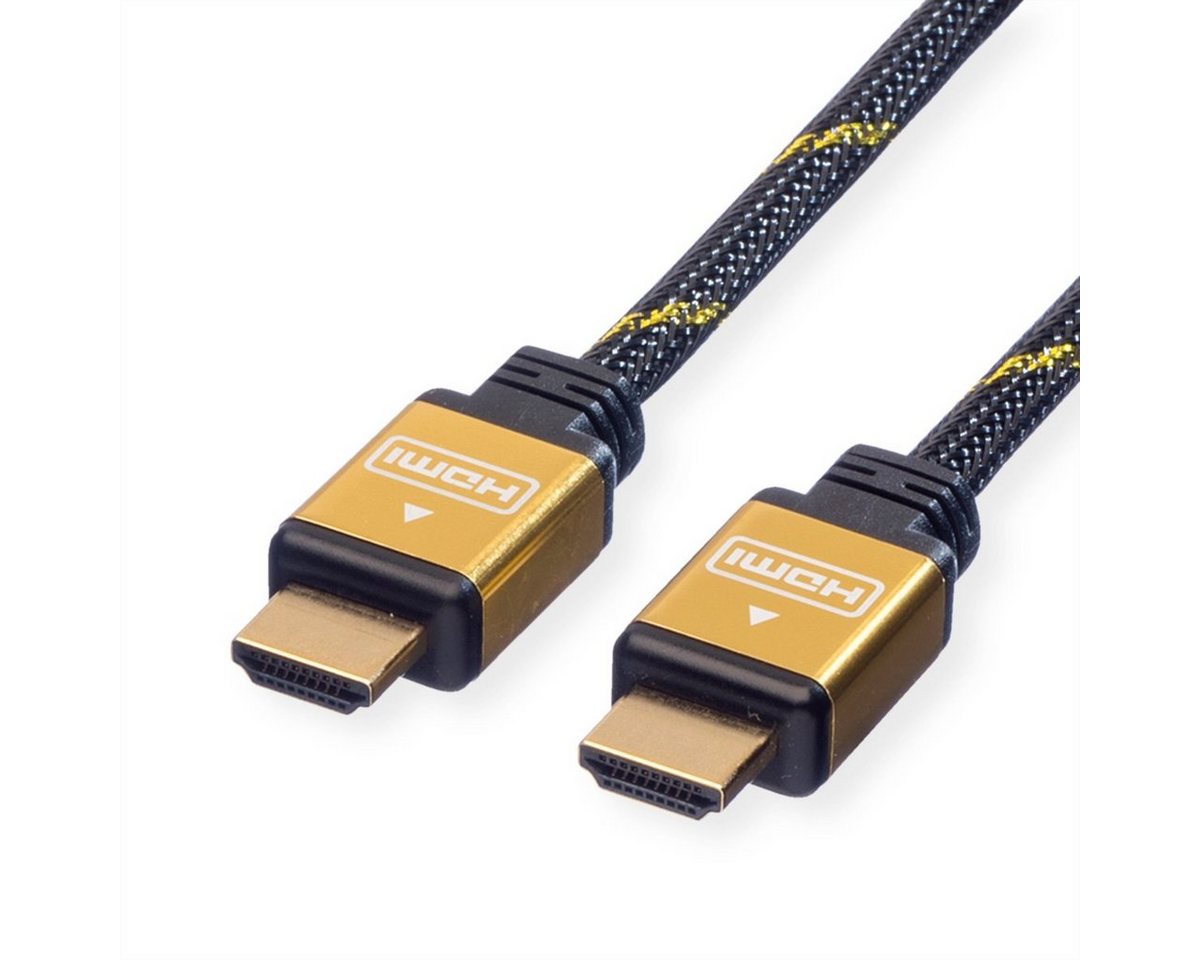 ROLINE GOLD HDMI High Speed Kabel mit Ethernet Audio- & Video-Kabel, HDMI Typ A Männlich (Stecker), HDMI Typ A Männlich (Stecker) (300.0 cm) von ROLINE