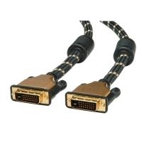 ROLINE GOLD Monitorkabel DVI, ST-ST (24+1) dual link 10,0m (11.04.5518) von ROLINE