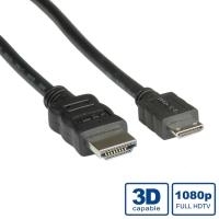 ROLINE HDMI High Speed Kabel mit Ethernet, HDMI ST - Mini HDMI ST 2,0m (11.04.5580) von ROLINE