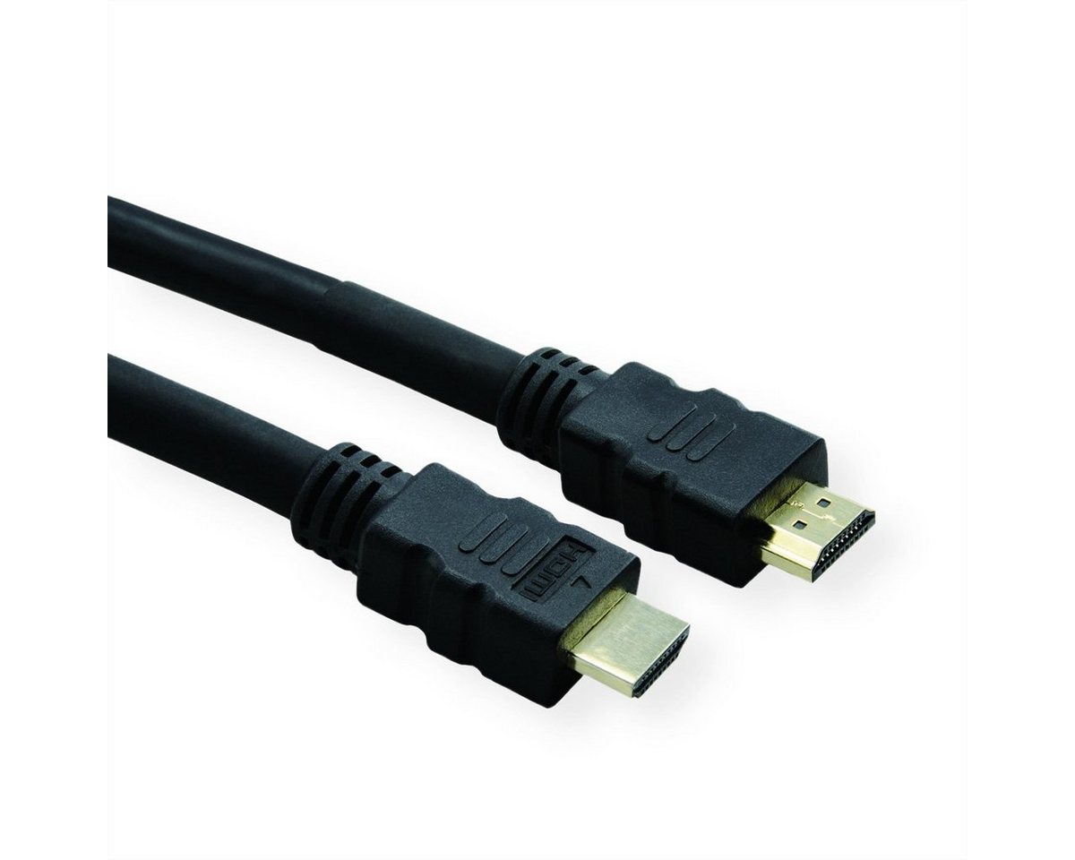 ROLINE HDMI High Speed mit Ethernet Kabel, mit Repeater Audio- & Video-Adapter HDMI Typ A Männlich (Stecker) zu HDMI Typ A Männlich (Stecker), 2500.0 cm von ROLINE