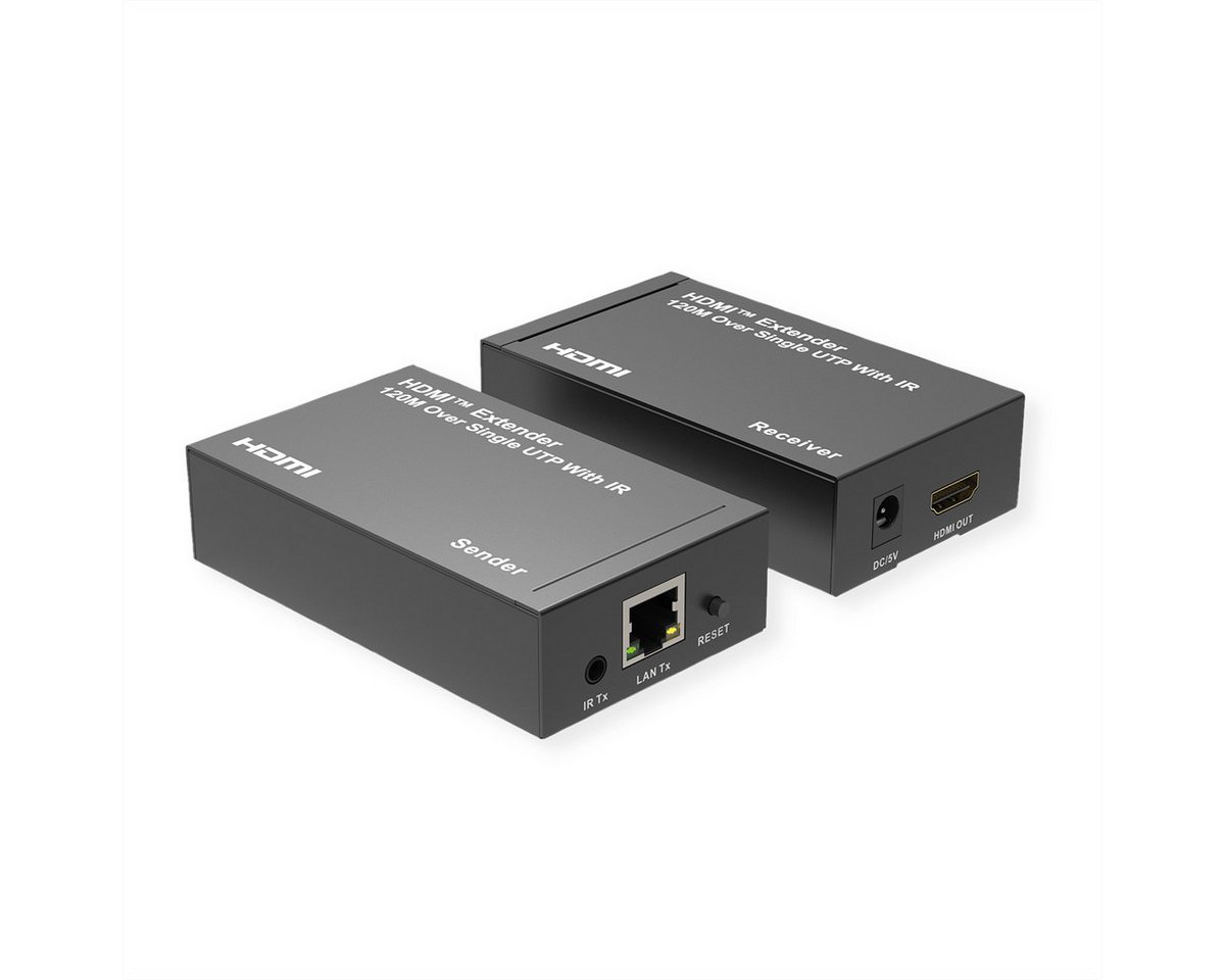 ROLINE HDMI Verlängerung Audio- & Video-Adapter, über IP, 1080P, 120m, mit IR ROLINE HDMI Verlängerung Audio- & Video-Adapter, über IP, 1080P, 120m, mit IR von ROLINE