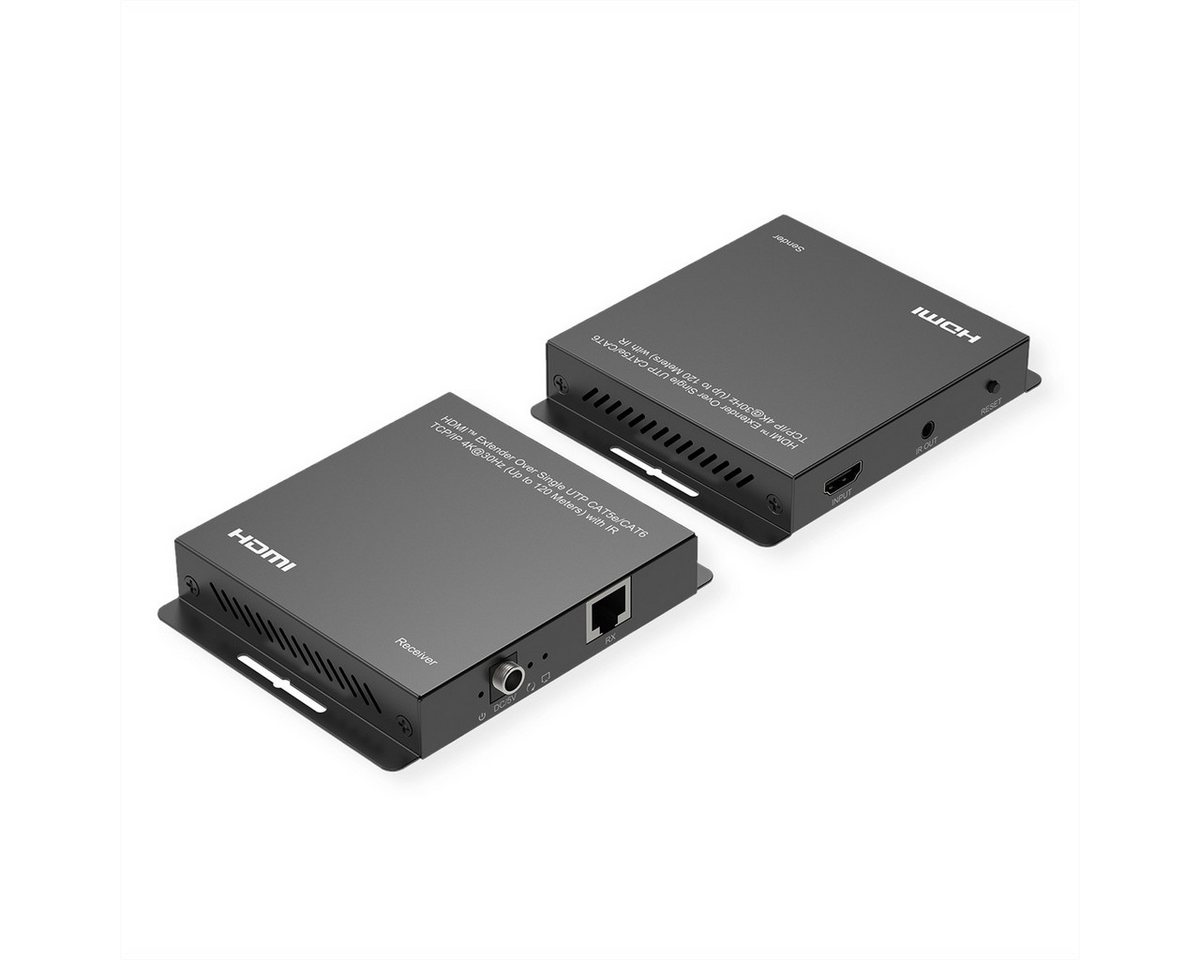 ROLINE HDMI Verlängerung Audio- & Video-Adapter, über IP, 4K30Hz, 120m, mit IR ROLINE HDMI Verlängerung Audio- & Video-Adapter, über IP, 4K30Hz, 120m, mit IR von ROLINE