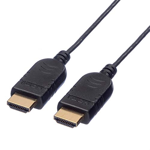 ROLINE High Speed Slim Kabel mit Ethernet (Stecker HDMI auf HDMI, 1,2m) von ROLINE