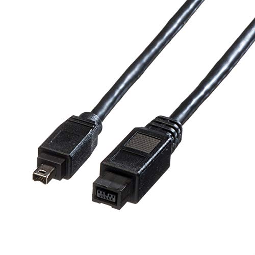 ROLINE IEEE 1394b / IEEE 1394 Kabel, 9/4polig, schwarz, 1,8 m von ROLINE