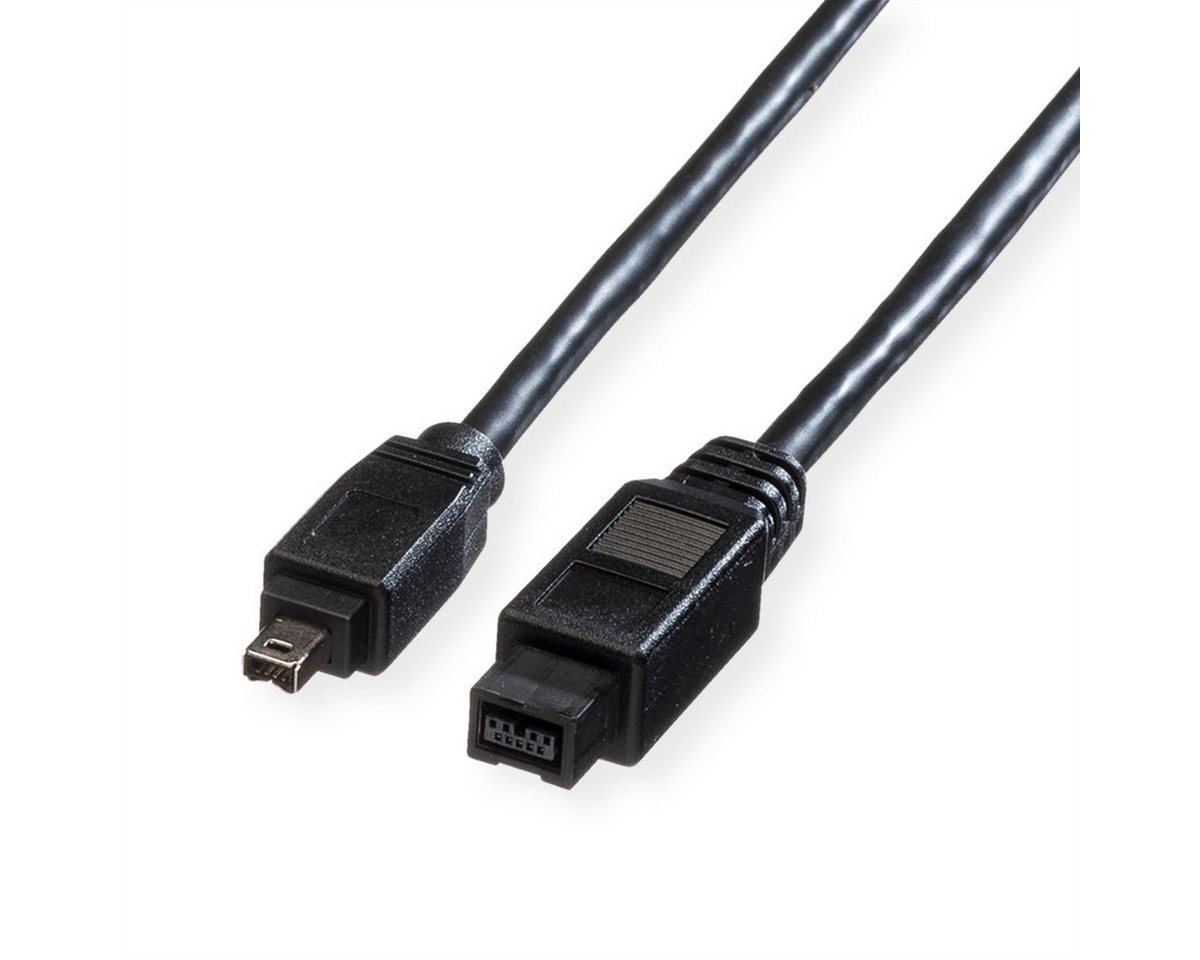 ROLINE IEEE 1394b / IEEE 1394 Kabel, 9/4polig Computer-Kabel, Firewire 9-polig Männlich (Stecker), Firewire 4-polig Männlich (Stecker) (180.0 cm) von ROLINE