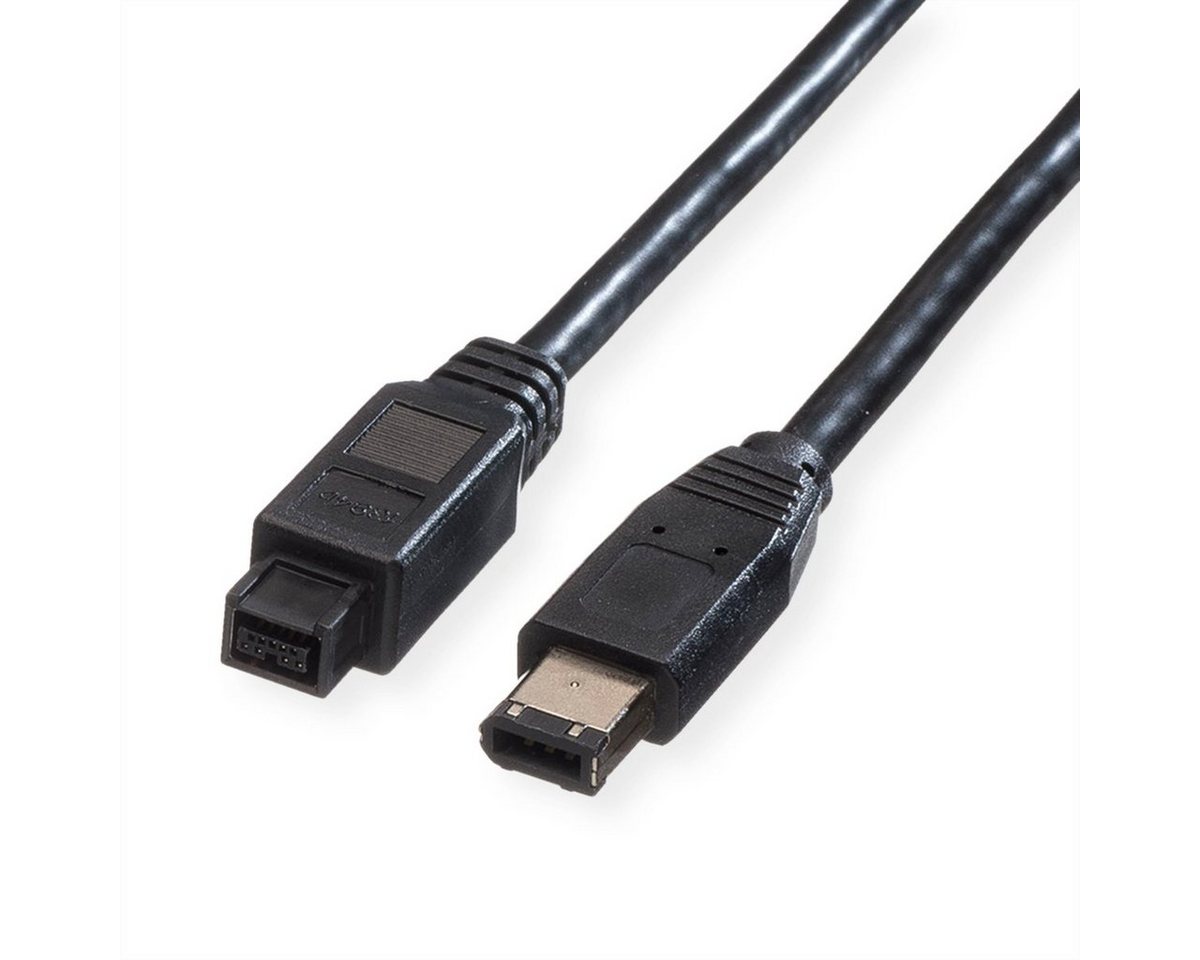 ROLINE IEEE 1394b / IEEE 1394 Kabel, 9/6polig Computer-Kabel, Firewire 9-polig Männlich (Stecker), Firewire 6-polig Männlich (Stecker) (180.0 cm) von ROLINE