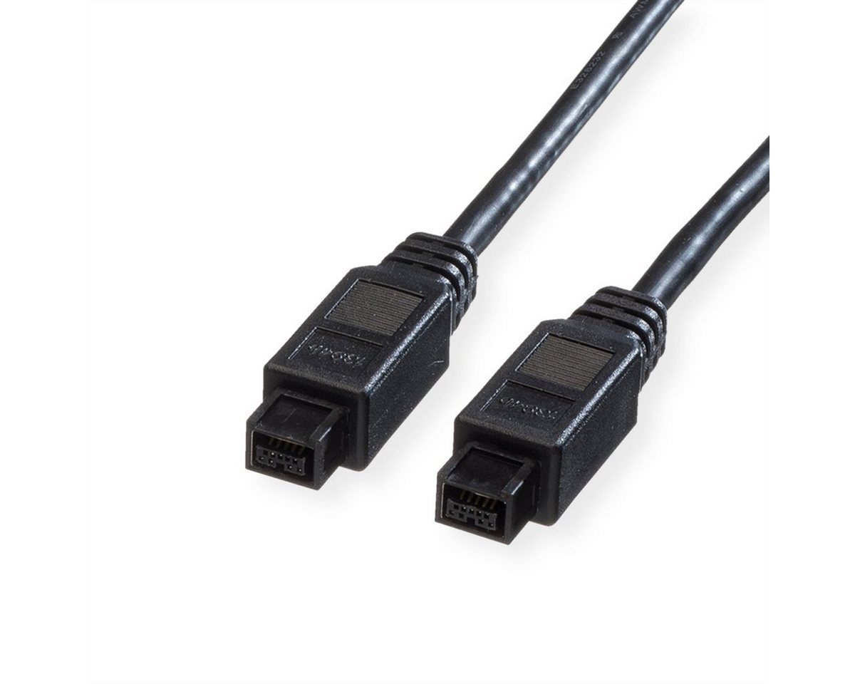 ROLINE IEEE 1394b Kabel, 9/9polig Computer-Kabel, Firewire 9-polig Männlich (Stecker), Firewire 9-polig Männlich (Stecker) (180.0 cm) von ROLINE