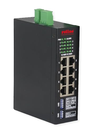 ROLINE Industrial Gigabit Ethernet Switch, 8 Ports, Web Managed von ROLINE