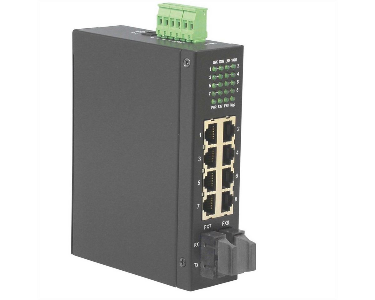 ROLINE Industrie Switch, 6x RJ-45 sowie 2x RJ-45 oder SC, unmanaged Netzwerk-Switch von ROLINE