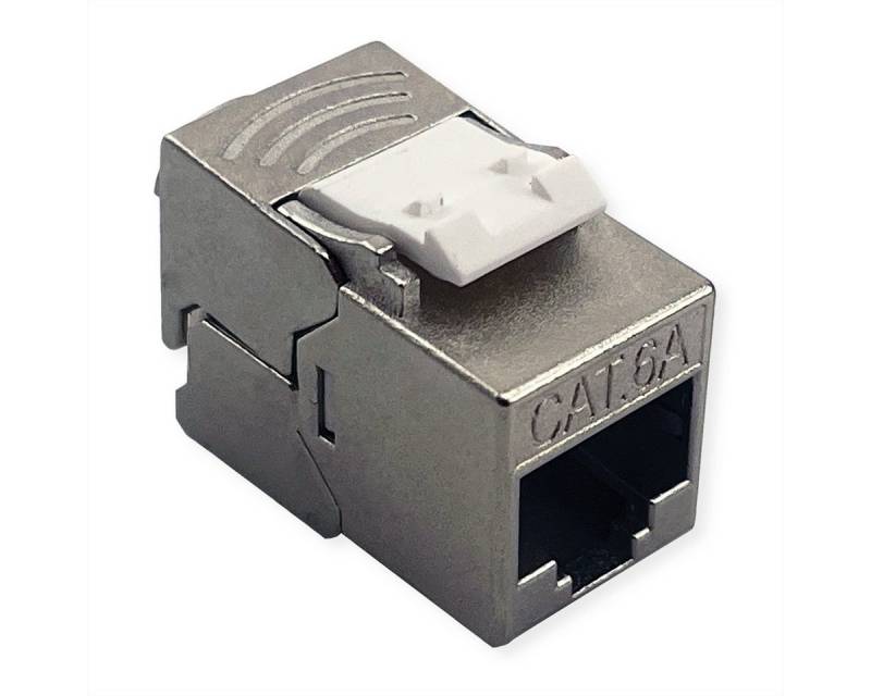 ROLINE Kat.6A (Class EA) Keystone, geschirmt Netzwerk-Panel (werkzeuglos, SLIM, extra kurz) von ROLINE