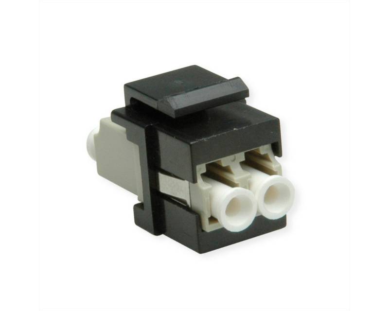 ROLINE Keystone LWL-Adapter LC/LC Duplex, Multimode Glasfaserkabel, OM2 von ROLINE