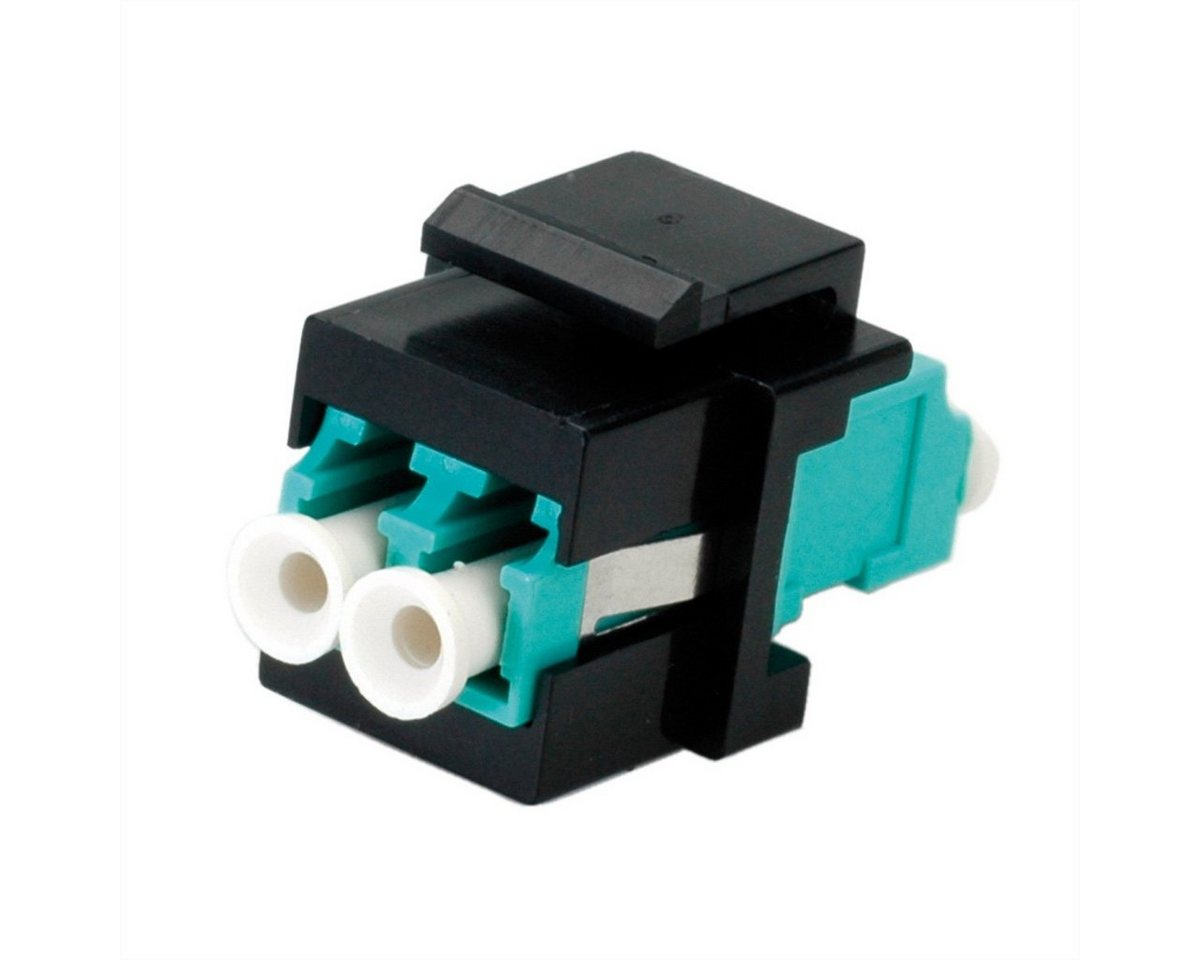 ROLINE Keystone LWL-Adapter LC/LC Duplex, Multimode Netzwerk-Panel (OM3) von ROLINE