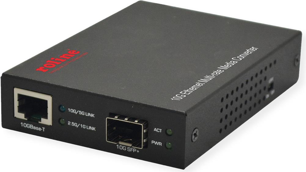 ROLINE Konverter 1/2.5/5/10 Gigabit Ethernet RJ45 SFP oder SFP+ - Converter - Ethernet (21.13.1133) von Secomp