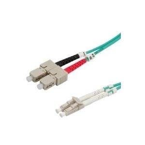 ROLINE LWL-Kabel 50/125µm OM3, LC/SC, türkis 10m (21.15.8718) von ROLINE