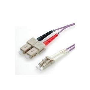 ROLINE LWL-Kabel 50/125µm OM4, LC/SC, violett 5m (21.15.8765) von ROLINE
