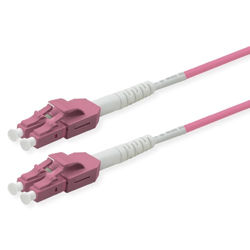 ROLINE LWL-Kabel duplex 50/125µm OM4, LC/LC, UNIBOOT, violett, 20 m von ROLINE