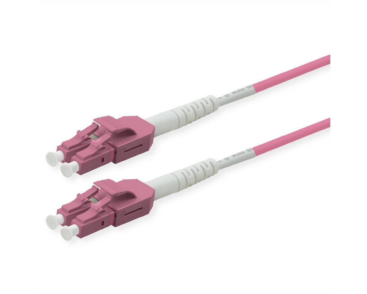 ROLINE LWL-Kabel duplex 50/125µm OM4, LC/LC Glasfaserkabel, (2000.0 cm), UNIBOOT von ROLINE