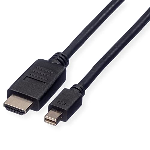 ROLINE Mini DisplayPort Kabel, Mini DP-HDTV, ST/ST, schwarz, 4,5 m von ROLINE
