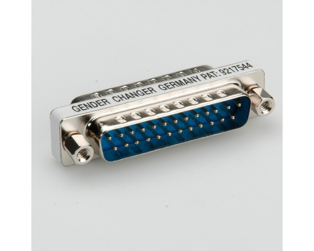 ROLINE Mini Gender Changer, 25pol. Stecker-Stecker Computer-Adapter D-Sub 25-polig (DB-25) Männlich (Stecker) zu D-Sub 25-polig (DB-25) Männlich (Stecker) von ROLINE