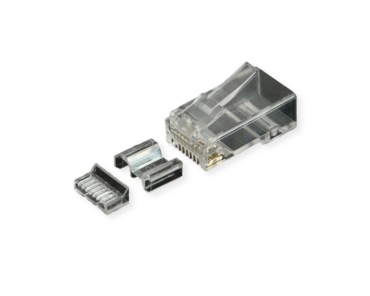ROLINE Modular Plug ungeschirmt Kat.6A (Class EA) Netzwerk-Panel (für Massiv-/Litzendraht, 10 St) von ROLINE