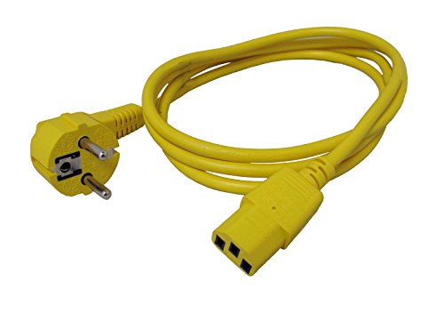 ROLINE Netzkabel, gerade IEC-Buchse, gelb, 1,8 m ROLINE Netzkabel, gerade IEC-Buchse, gelb, 1,8 m von ROLINE