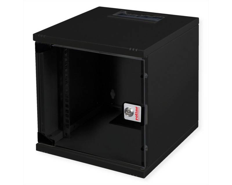 ROLINE Netzwerkschrank 10-Zoll Wandgehäuse 6 HE, 312x300 BxT schwarz von ROLINE