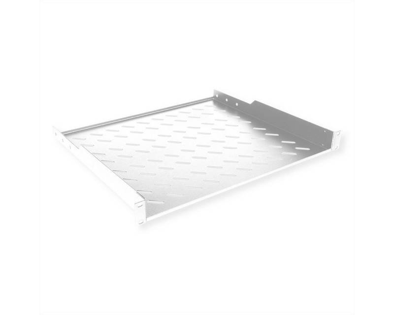 ROLINE Netzwerkschrank 19-Zoll Fachboden 1 HE 400 T, 15kg Tragkraft grau von ROLINE